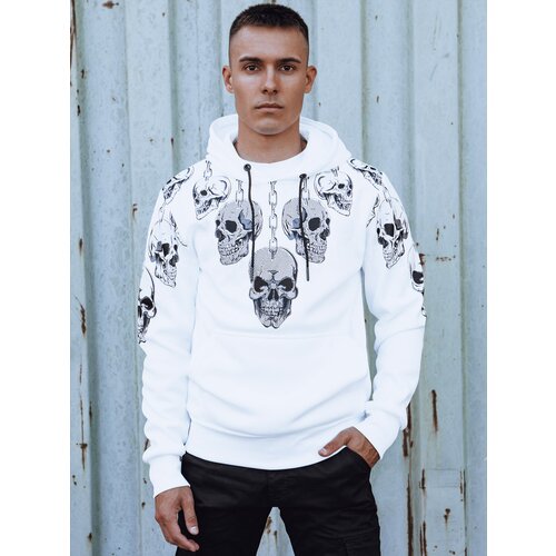 DStreet Bluza męska z kapturem biała Slike