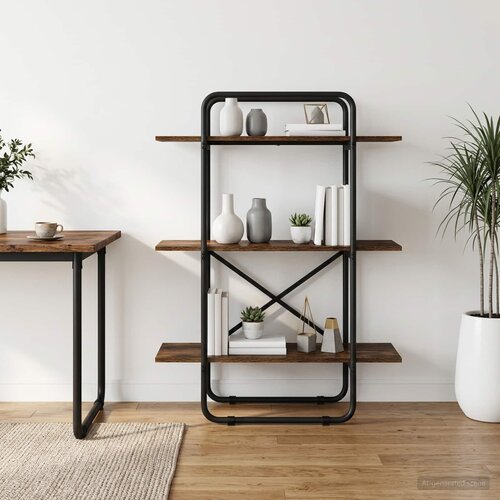  Polica 3 razina 60 x 35 x 105 cm PB Dimljeni hrast Cijene