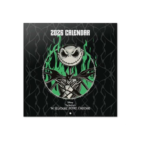 Grupo Erik Editores S. L. Horror, The Nightmare Before Christmas - Zidni kalendar 2026 - Disney, The Nightmare Before Christmas, 30x30 cm Cene