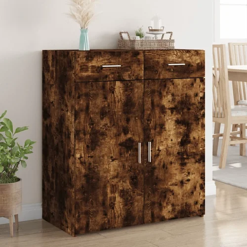 vidaXL Komoda boja dimljenog hrasta 80x42,5x93 cm konstruirano drvo vidaXL Komoda boja dimljenog hrasta 80x42,5x93 cm konstruirano drvo