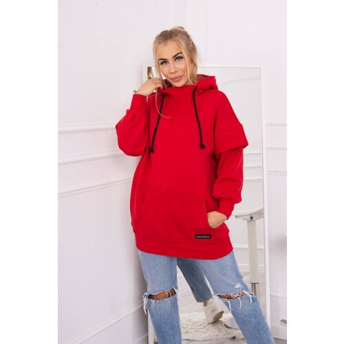 Kesi Insulated turtleneck sweatshirt red Slike
