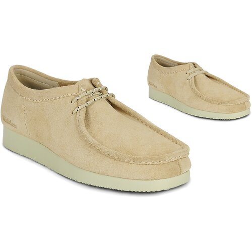 Clarks Čevlji Derby Wallabee Lite Bež Slike