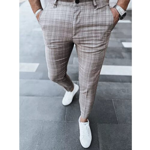 DStreet Light brown men&amp;#039;s trousers UX3756 Slike