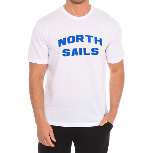 North Sails Majice s kratkimi rokavi 9024180-101 Bela Cene