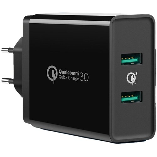 Ugreen 2x USB-A 36W QC3.0 polnilec za telefon - črn, (21580859) Cene