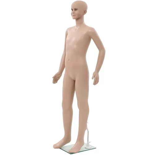  Celotna otroška izložbena lutka s stekleno osnovo bež 140 cm