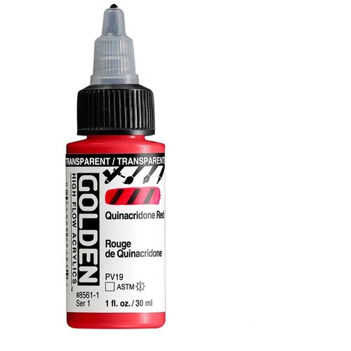  GOLDEN High Flov akrilna boja 30 ml | 8561 Transparent Quinacridone Red Slike