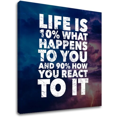  Motivaciona  slika na platnu about life_001 (moderne slike sa) Cene