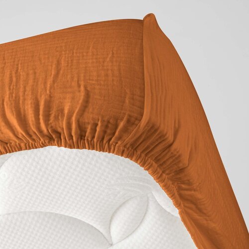 Douceur d int&amp;eacute;rieur Oranžna/rjava rjuha iz muslina 140x190 cm Angelia &amp;ndash; Slike