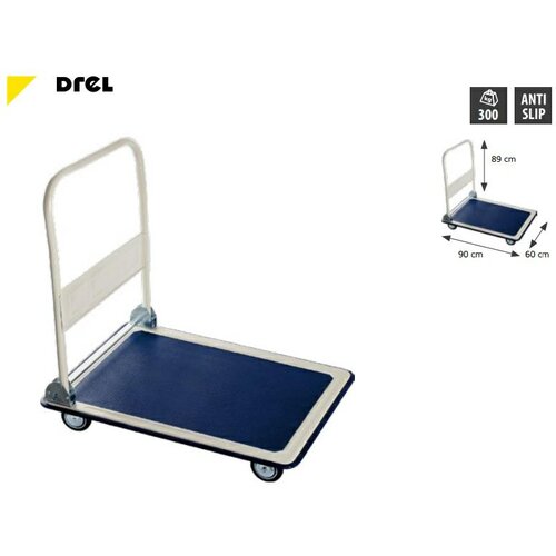 DREL/CONDOR Drel 4-kolesni skladi&amp;scaron;čni voziček 90x60cm platforma, (21108048) Slike