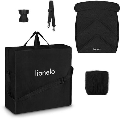 Lionelo dječja kolica CLOE, veliki kotači, remen za no&amp;scaron;enje na ramenu, siva Slike