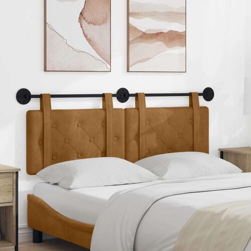  Držeće uzglavlje Zidne Smeđa 150 x 55 x 5 cm Baršun - Smeđa 140 cm bez LED Cene