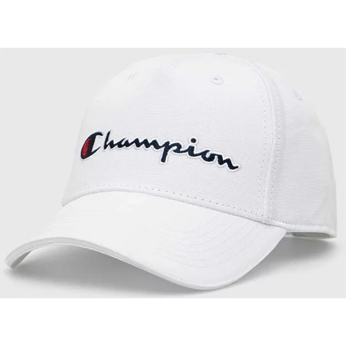 Champion Bombažna bejzbolska kapa bela barva