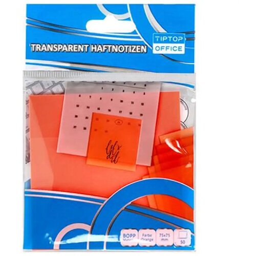 Spirit Prozirna narančasta samoljepljiva oznaka 75x75mm Cijene