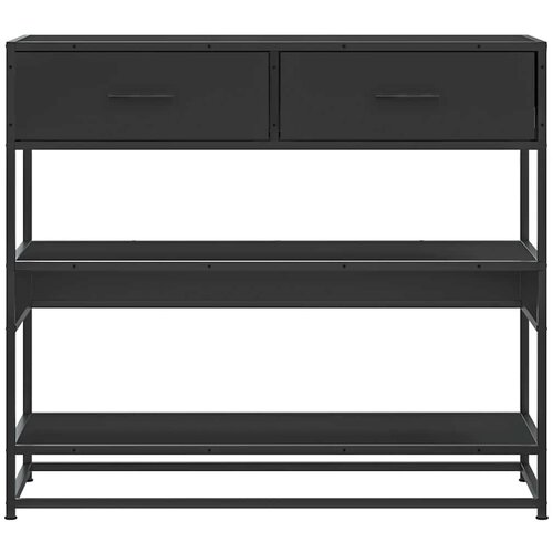  Konzolni stol crni 90x35x80 cm konstruirano drvo Slike