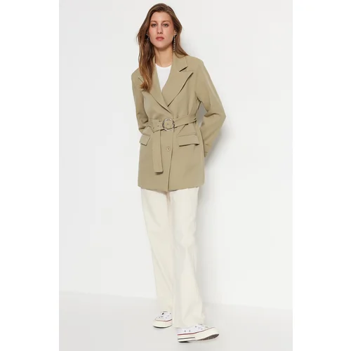 Trendyol Blazer - Khaki - Regular fit