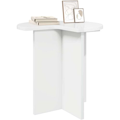  Bocni stol s pohranom 2 pcs Bijela visokog sjaja &amp;Oslash; 39 x 38 cm - Bijela visokog sjaja 2 Slike