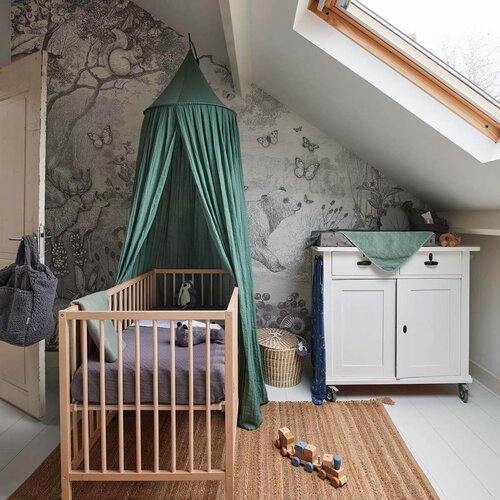 Jollein posteljni baldahin 245cm ash green Slike