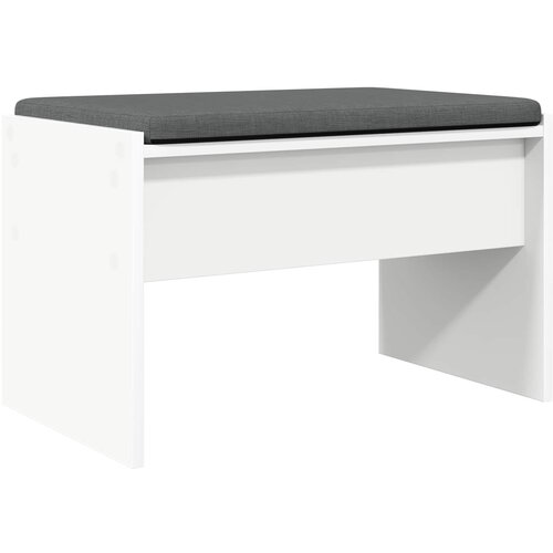  Klupa za hodnik s jastukom Bijelo 63 x 38 x 40 cm Slike