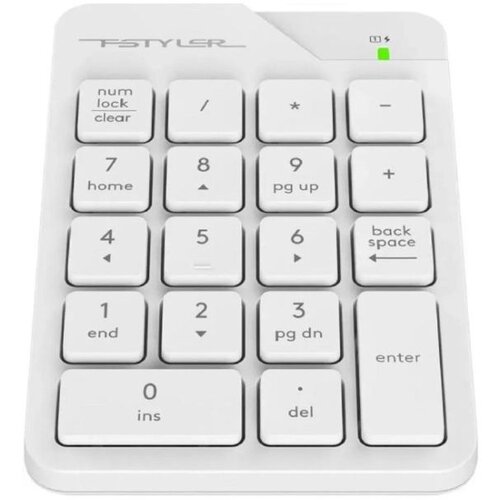 A4 TECH FGK21C FSTYLER 2.4G Bežična Numerička Tastatura USB Type-C - Bela Cene
