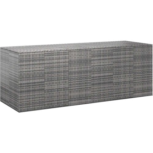  Kutija za vrtne jastuke od PE ratana 291 x 100 5 x 104 cm siva Cijene