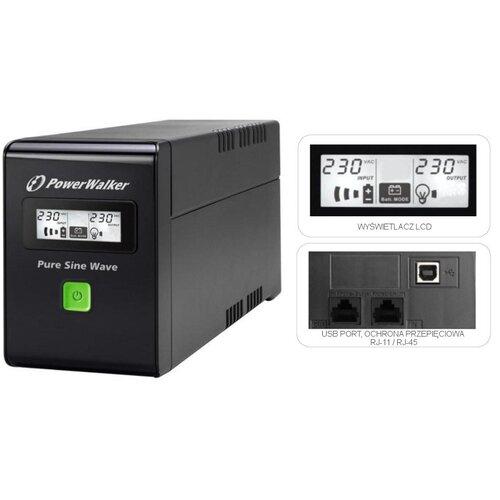 Powerwalker VI 600 SW FR Line-Interactive 0.6 kVA 360 W 2 AC outlet(s) Cijene