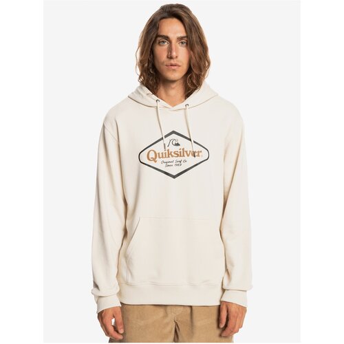 Quiksilver Cream Men&amp;#039;s Hoodie Stiritup - Men Slike