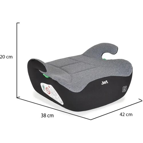 Cangaroo auto sedi&amp;scaron;te i-Jet Dark Grey, 125-150cm Slike