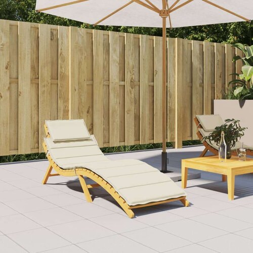  Jastuk za ležaljku krem 186 x 58 x 3 cm od tkanine Oxford Slike