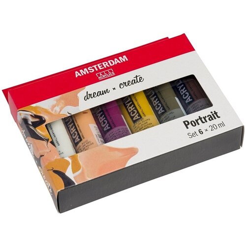  Set akrilnih boja AMSTERDAM dream and create Portrait 6 x 20 ml Slike