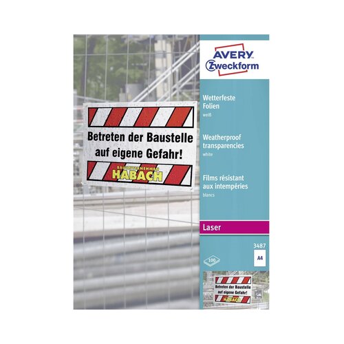 Avery Zweckform Folije A4 100/1 Slike