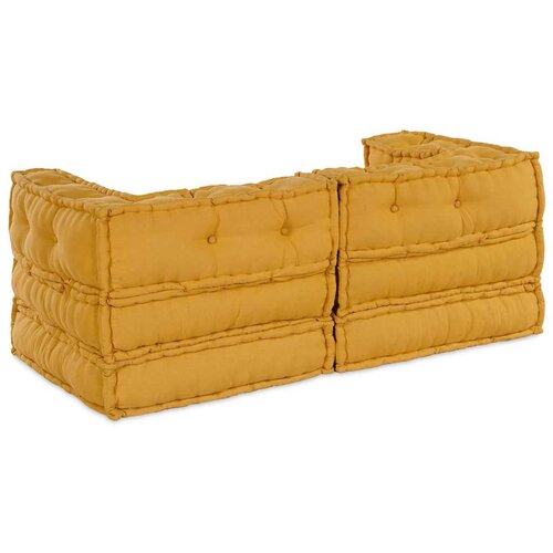  Modularna sofa 2 pcs Žuta 140 x 70 x 56 cm Tkanina Slike