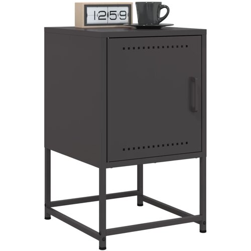 vidaXL Noćni ormarići 2 kom crni 36 x 39 x 60,5 cm čelični Cijene