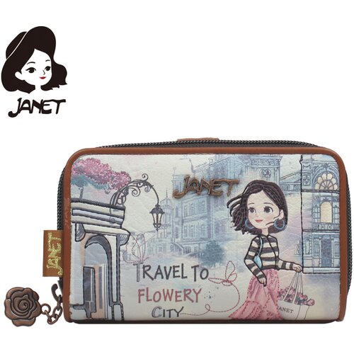 Janet damski novčanik flowery city Jw-004C Slike