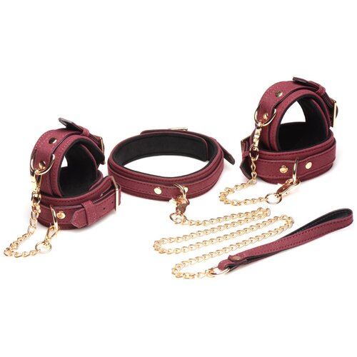 Master Series 6-delni BDSM set za vezanje, rdeč Slike