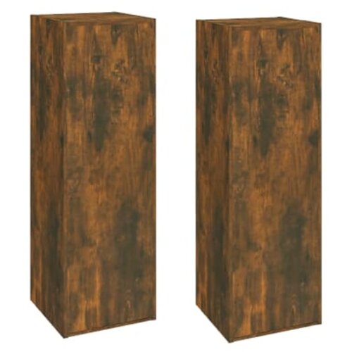 VidaXL TV omarica 2 kosa dimljeni hrast 30,5x30x90 cm konstruiran les, (20733591) Slike