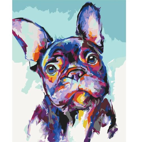  Slika za samostalno slikanje - Bulldog Portrait 40x50 Slike