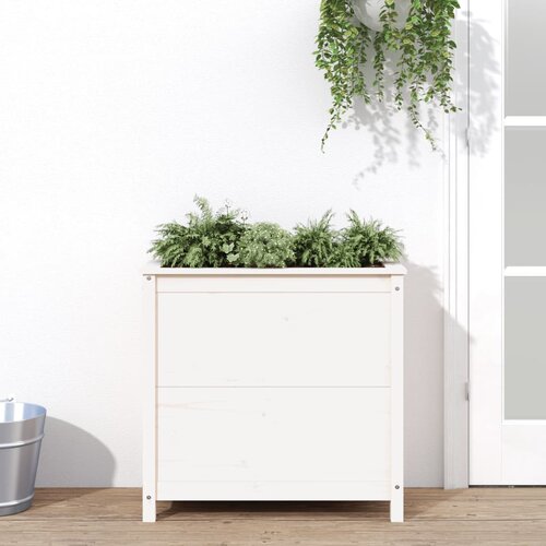 vidaXL Vrtna sadilica bijela 82 5 x 40 x 78 cm od masivne borovine Cijene