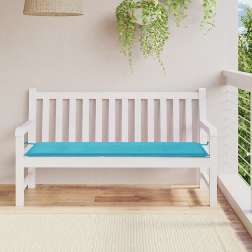 vidaXL Jastuk za vrtnu klupu tirkizni 150x50x3 cm od tkanine Oxford Cijene