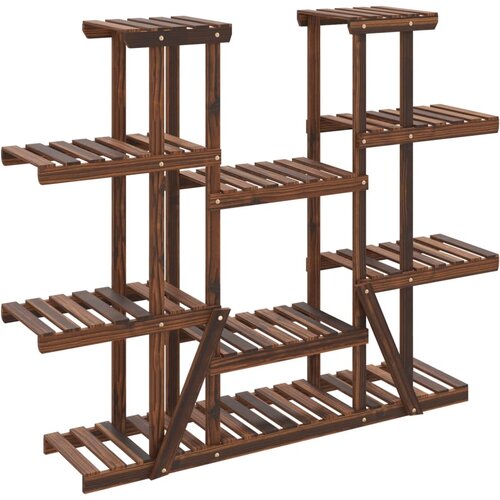 VidaXL Stojalo za rastline 110x25x110,5 cm trden les jelke, (20758725) Slike