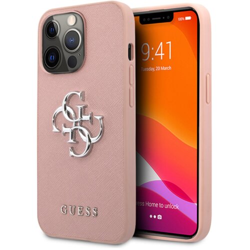  Maska Guess Saffiano Big 4G za iPhone 13 Pro (6.1) metal pink Cene