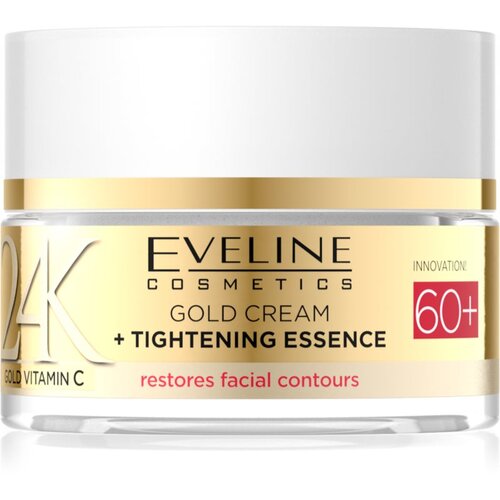 Eveline Cosmetics 24K Gold Vitamin C Gold Cream učvr&amp;scaron;ćujuća krema 60+ 50 ml Slike
