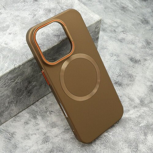 Maska PRO CASES MagSafe za iPhone 16 Pro tamno/ zlatna Slike