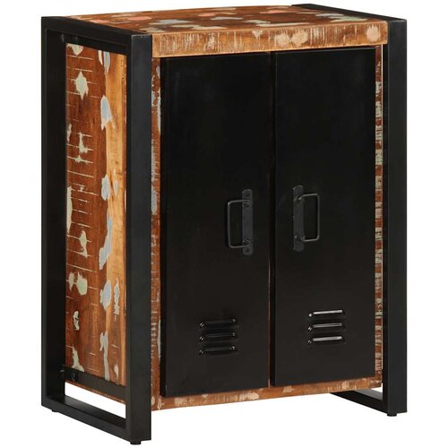 VidaXL Komoda večbarvna 55x35x70 cm trden predelan les Slike