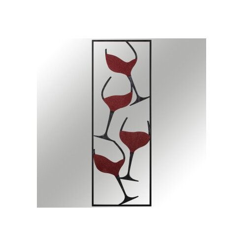 Asir Zidna dekoracija Vino-1, 32x5x90 cm, Crna Slike