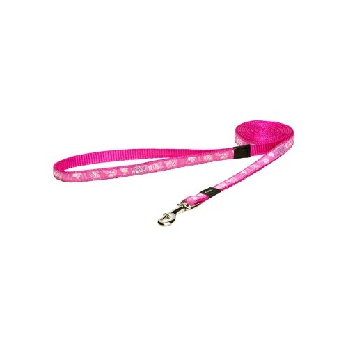 Rogz jellybean klasičan povodac za pse paw, 1800/11mm, roze Slike