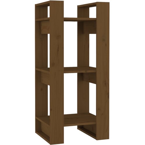 Maison Chic Knjižna omara - Knjižni regal medeno rjava 41x35x91 cm trden les, (21725258) Cene