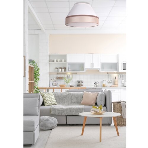  duolla - plafonsko svetlo avignon 1xE27/15W/230V prečnik 50 cm bela/bež Slike