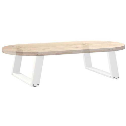  Noge za stolić U-oblika 2 kom bijele 60x(30-31) cm čelik Slike