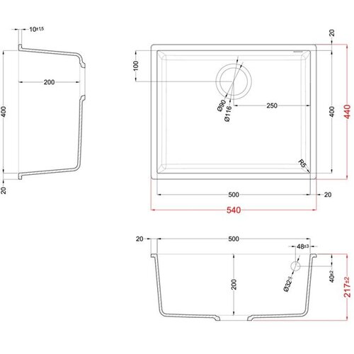  Set Quadra 105 UM KT + slavina Vida mat crna Slike